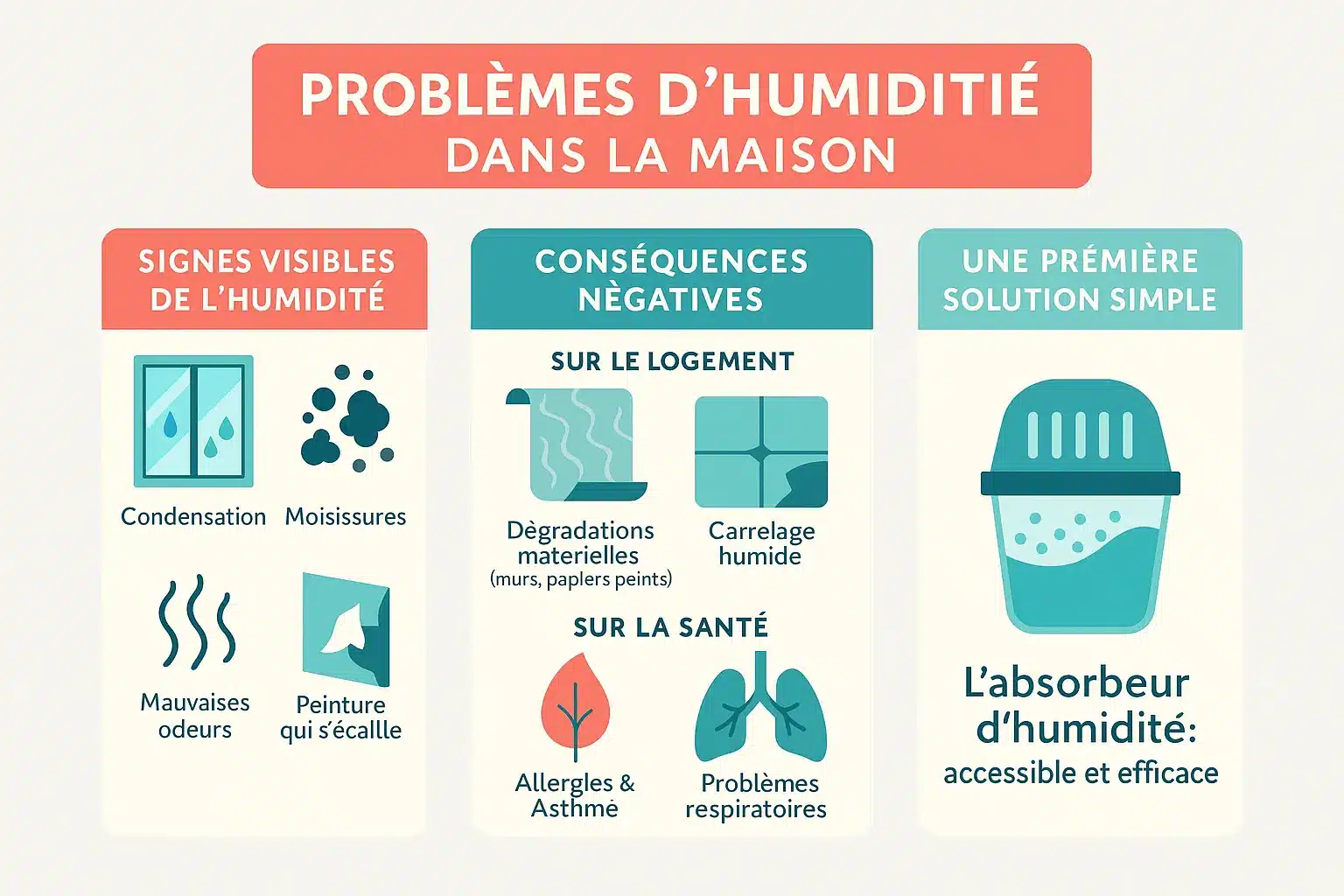 Problèmes d'humidité dans la maison