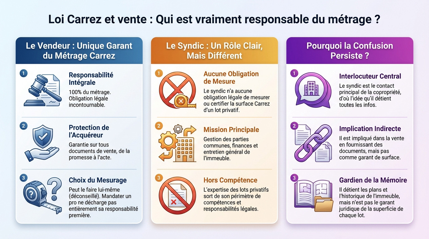 Mesure de la surface loi Carrez d'un appartement par un professionnel lors d'une vente