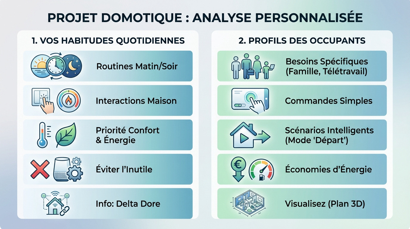 Analyse des besoins pour un projet domotique adapté aux occupants