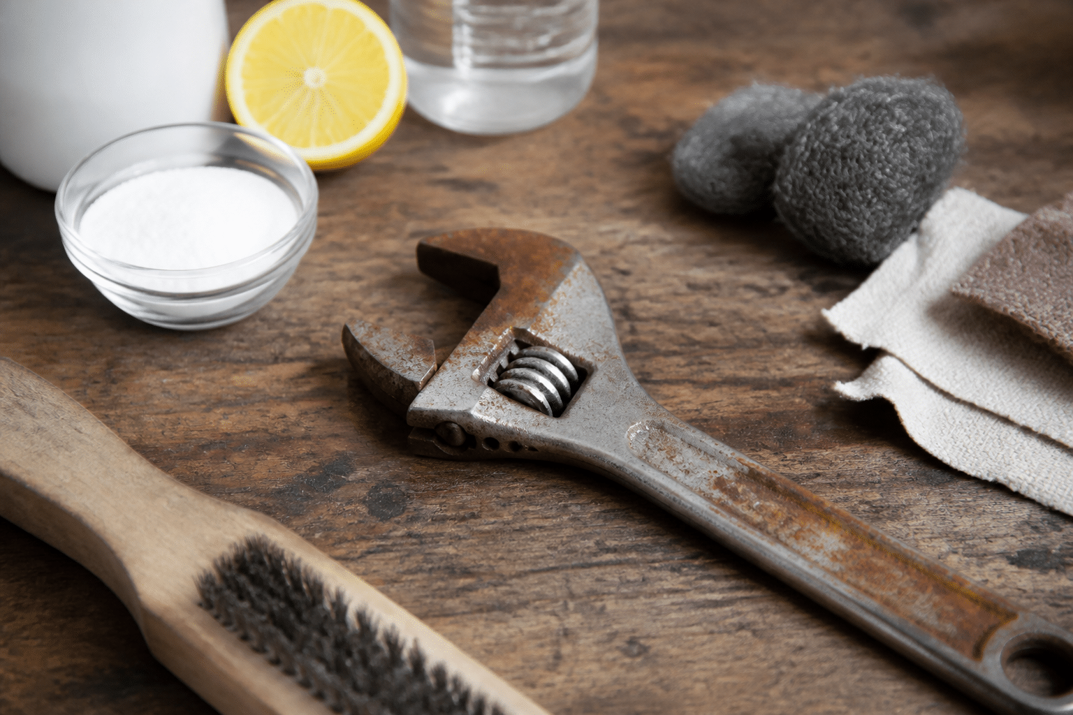 Illustration : comment enlever la rouille