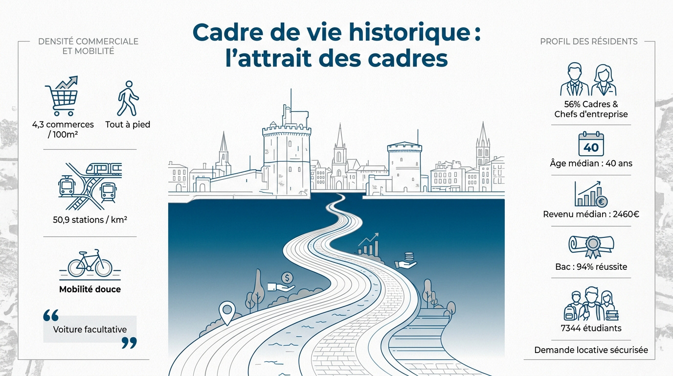 Vue panoramique du quartier historique du Vieux-Port à La Rochelle avec ses tours médiévales